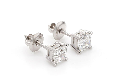 Classic Princess Earrings 1 1/2 CTW. IGI Certified - New World Diamonds - Earrings