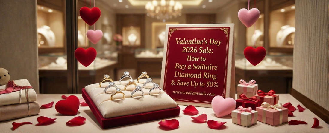 Valentine’s Day 2026 Sale: How to Buy a Solitaire Diamond Ring &amp; Save Up to 50%
