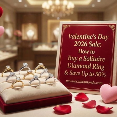 Valentine’s Day 2026 Sale: How to Buy a Solitaire Diamond Ring &amp; Save Up to 50%