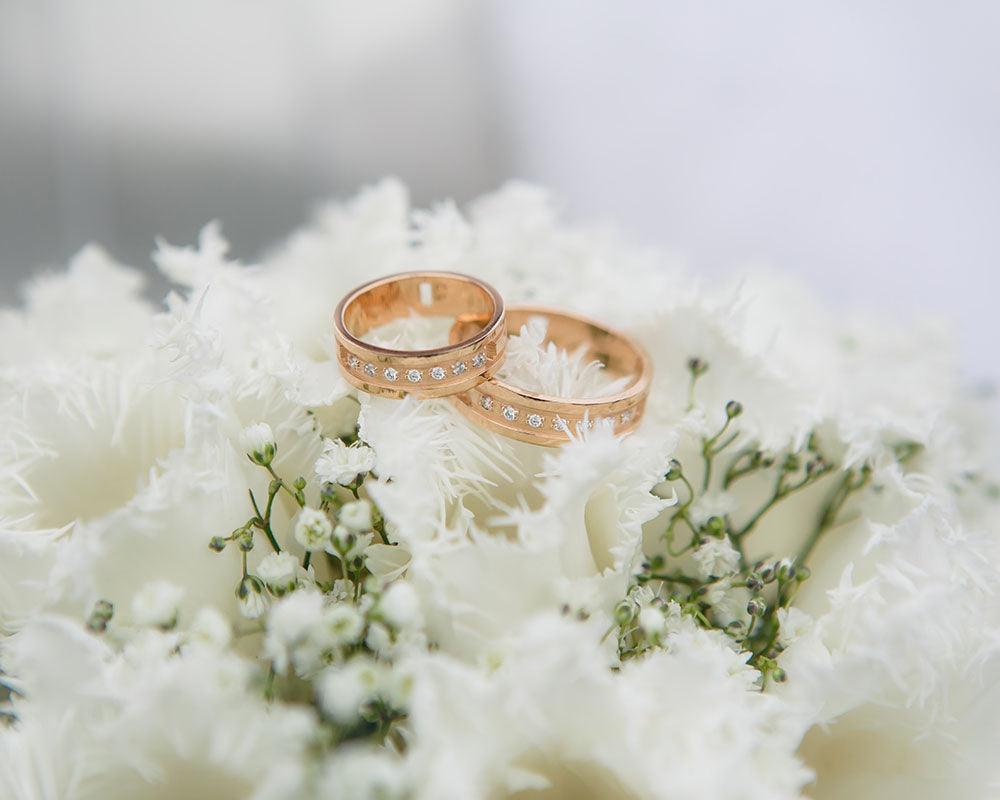 Wedding Rings Simple Simple Diamond Bridal Set | Walker Metalsmiths