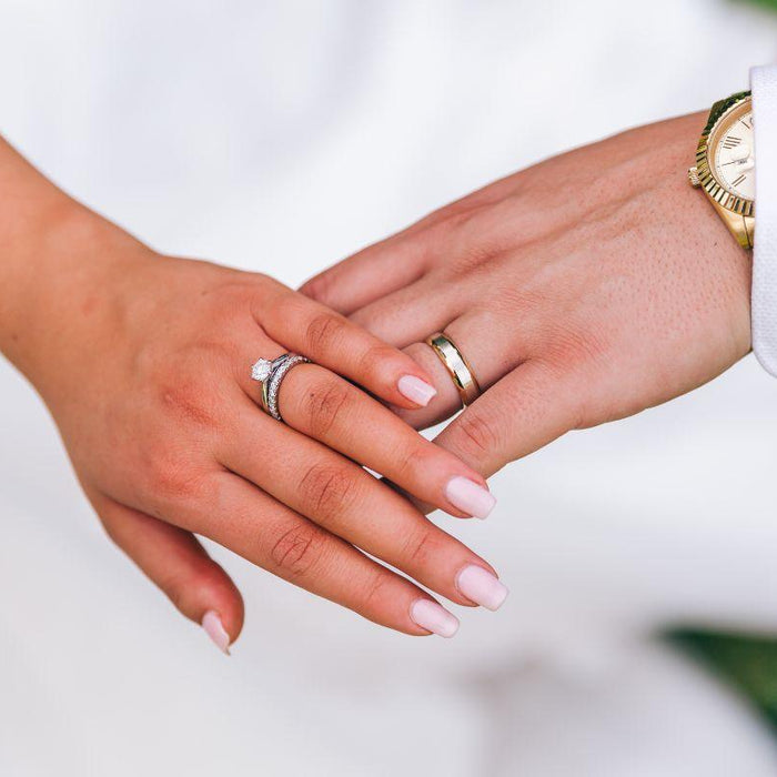 How Are You Supposed to Wear Your Wedding Rings? - New World Diamonds - fine jewelry, engagement rings and great gifts