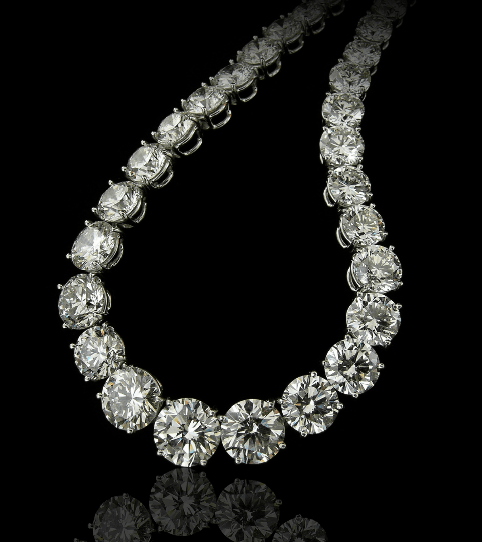 One of the Most Exquisite Lab Grown Diamond Necklace Designs - New World Diamonds - fine jewelry, engagement rings and great gifts