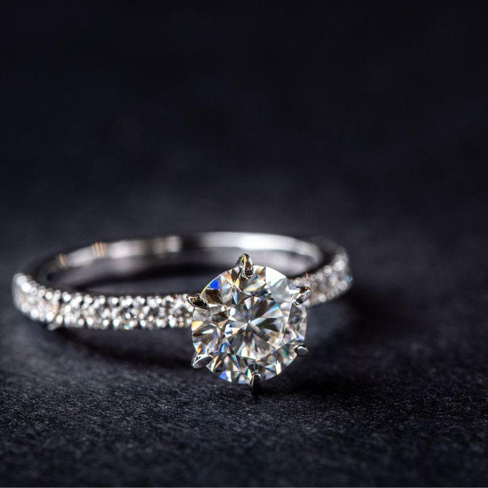 Solitaire Engagement Rings - The Timeless Splendor of Single Diamond Engagement Rings - New World Diamonds - fine jewelry, engagement rings and great gifts