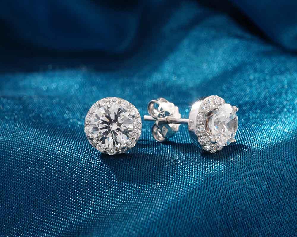 lab created diamond earrings lab created diamond earrings