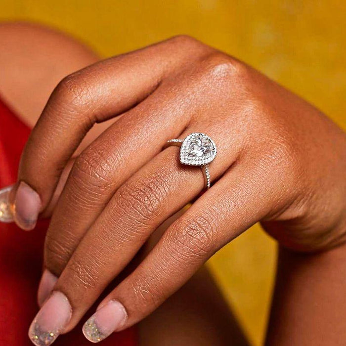 What does a Pear-Shaped Diamond Engagement Ring Symbolize? - New World Diamonds - fine jewelry, engagement rings and great gifts