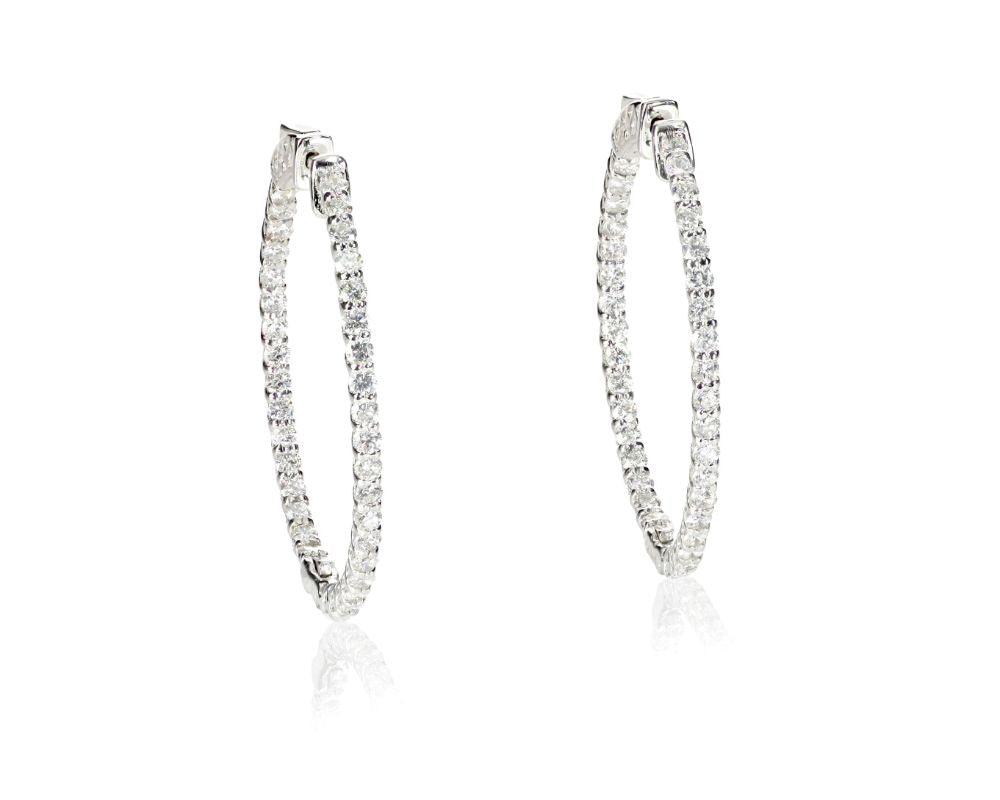 Your Guide to Striking and Simple Diamond Hoop Earrings for Her - New World Diamonds - fine jewelry, engagement rings and great gifts