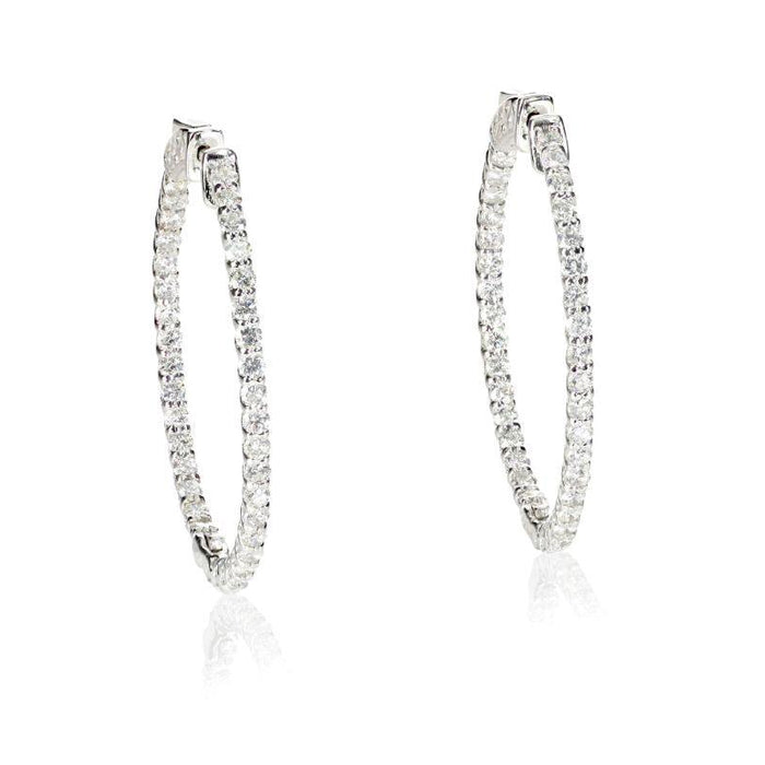 Your Guide to Striking and Simple Diamond Hoop Earrings for Her - New World Diamonds - fine jewelry, engagement rings and great gifts