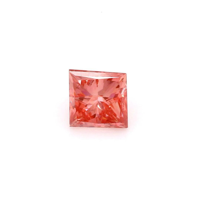 0.57Ct Deep Pink VS2 IGI Certified Princess Lab Grown Diamond - New World Diamonds - Diamonds