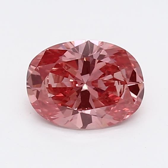0.69Ct Vivid Pink VS2 IGI Certified Oval Lab Grown Diamond - New World Diamonds - Diamonds