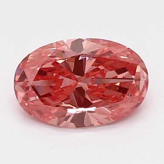 0.76Ct Vivid Pink VS1 IGI Certified Oval Lab Grown Diamond - New World Diamonds - Diamonds