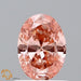 0.77Ct Vivid Pink SI1 IGI Certified Oval Lab Grown Diamond - New World Diamonds - Diamonds
