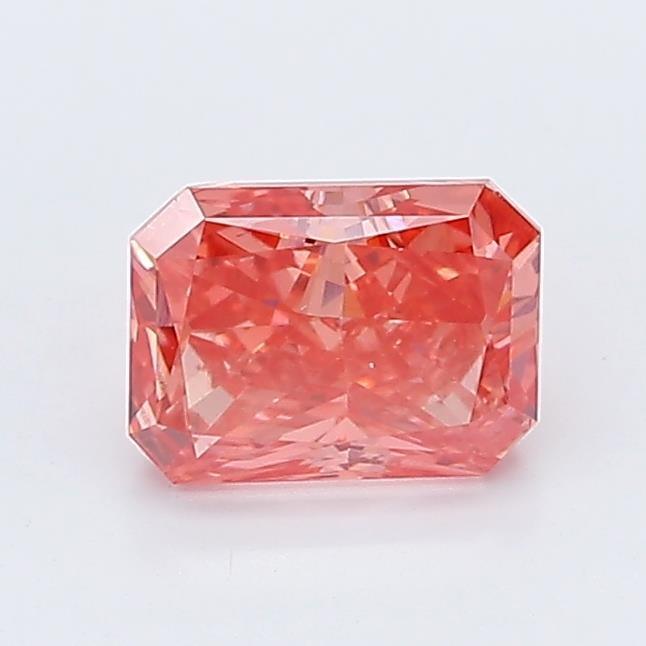 0.85Ct Vivid Pink SI1 IGI Certified Radiant Lab Grown Diamond - New World Diamonds - Diamonds