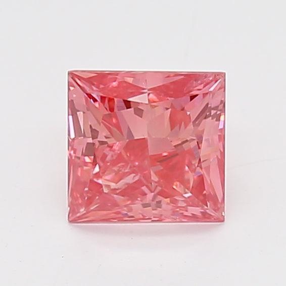 0.85Ct Vivid Pink SI2 IGI Certified Princess Lab Grown Diamond - New World Diamonds - Diamonds