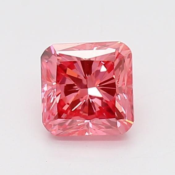 0.92Ct Vivid Pink VVS2 IGI Certified Cushion Lab Grown Diamond - New World Diamonds - Diamonds