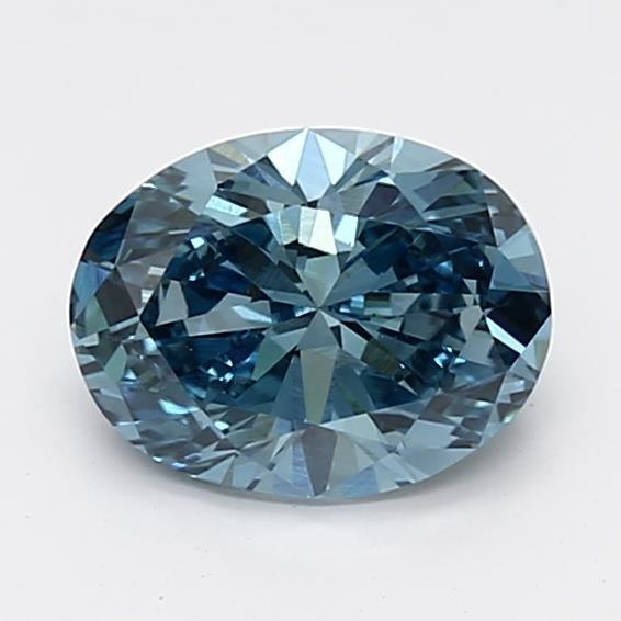 0.95Ct Vivid Blue VS1 IGI Certified Oval Lab Grown Diamond - New World Diamonds - Diamonds