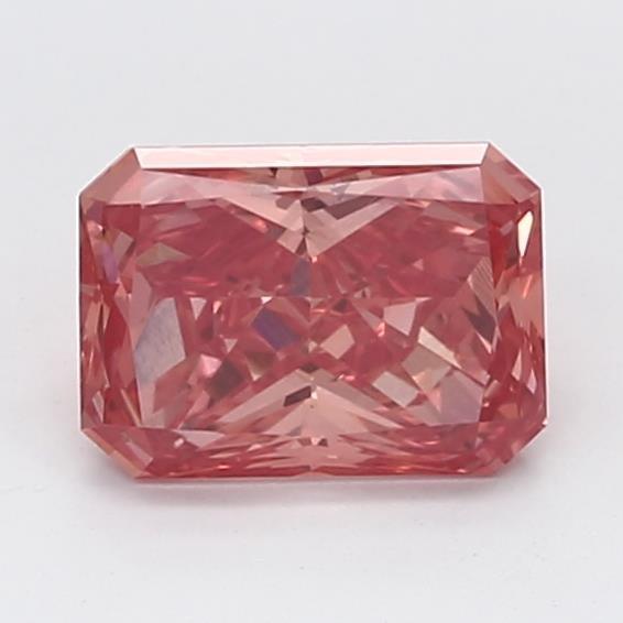 0.96Ct Vivid Pink VS2 IGI Certified Radiant Lab Grown Diamond - New World Diamonds - Diamonds