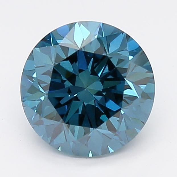 1.01Ct Dark Blue VS1 IGI Certified Round Lab Grown Diamond - New World Diamonds - Diamonds