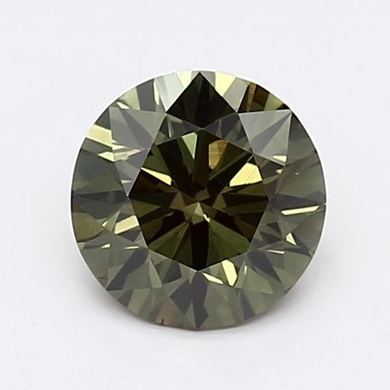 1.01Ct Dark Green VS2 IGI Certified Round Lab Grown Diamond - New World Diamonds - Diamonds