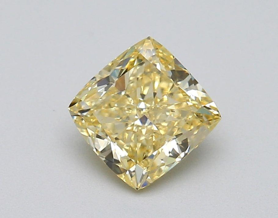 1.01Ct Fancy Light Yellow VS2 IGI Certified Cushion Lab Grown Diamond - New World Diamonds - Diamonds