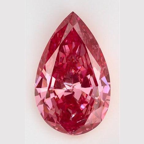 1.01Ct Vivid Pink VS2 IGI Certified Pear Lab Grown Diamond - New World Diamonds - Diamonds