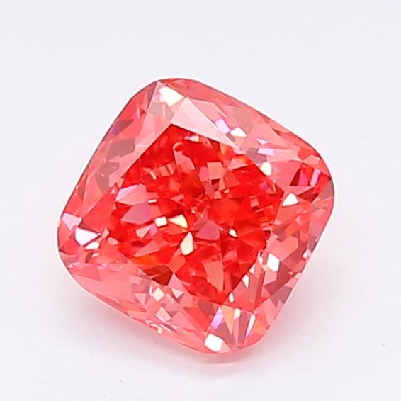 1.02Ct Vivid Pink VS2 IGI Certified Cushion Lab Grown Diamond - New World Diamonds - Diamonds