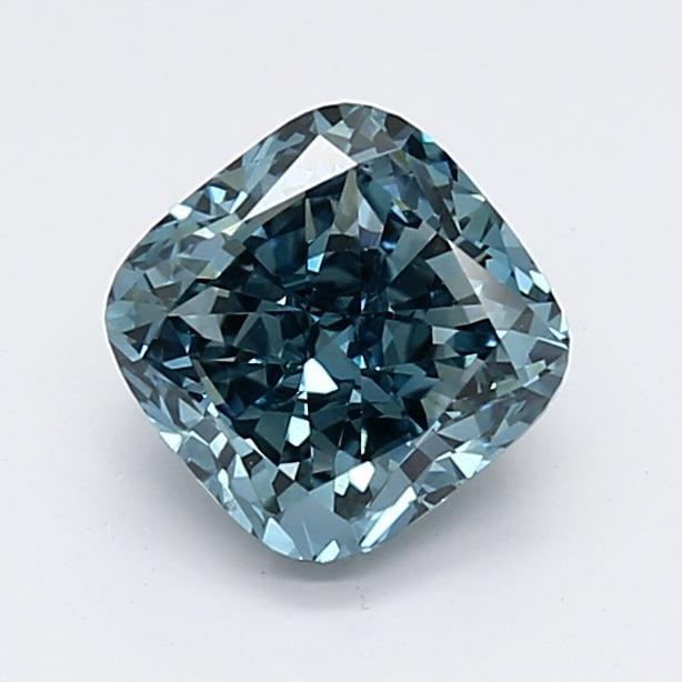 1.04Ct Dark Blue VS1 IGI Certified Cushion Lab Grown Diamond - New World Diamonds - Diamonds