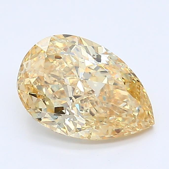 1.12Ct Fancy Yellow SI1 GIA Certified Pear Lab Grown Diamond - New World Diamonds - Diamonds