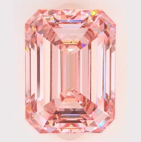 1.14Ct Intense Pink VS1 IGI Certified Emerald Lab Grown Diamond - New World Diamonds - Diamonds