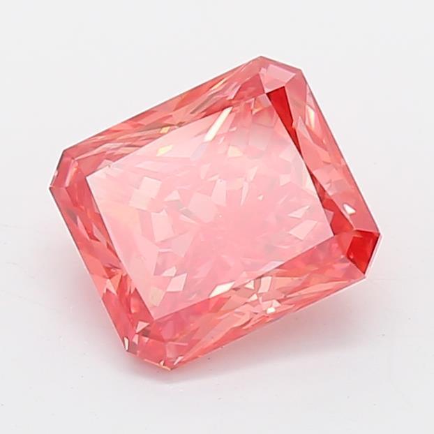 1.14Ct Vivid Pink VS2 IGI Certified Radiant Lab Grown Diamond - New World Diamonds - Diamonds