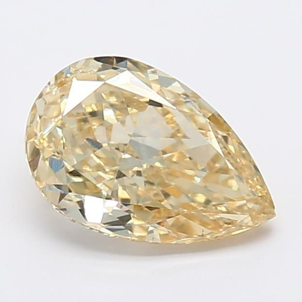 1.17Ct Fancy Yellow SI1 IGI Certified Pear Lab Grown Diamond - New World Diamonds - Diamonds