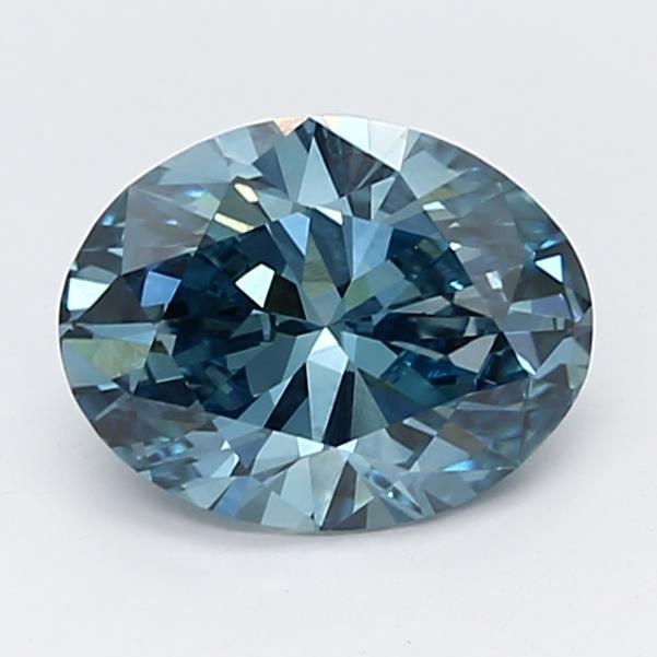 1.19Ct Vivid Blue VS2 IGI Certified Oval Lab Grown Diamond - New World Diamonds - Diamonds