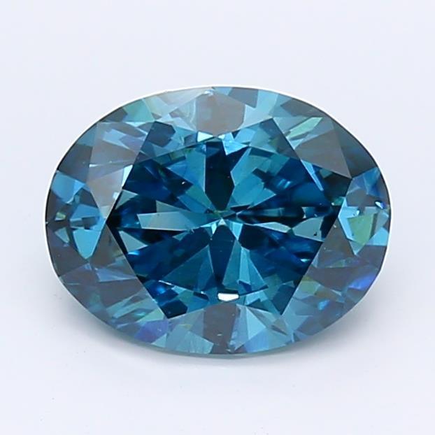 1.22Ct Dark Blue VS2 IGI Certified Oval Lab Grown Diamond - New World Diamonds - Diamonds