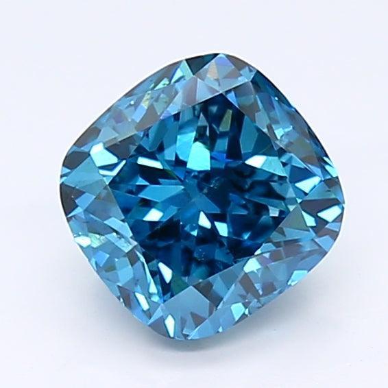 1.28Ct Deep Blue SI1 GIA Certified Cushion Lab Grown Diamond - New World Diamonds - Diamonds