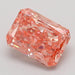 1.34Ct Vivid Pink VVS2 IGI Certified Radiant Lab Grown Diamond - New World Diamonds - Diamonds