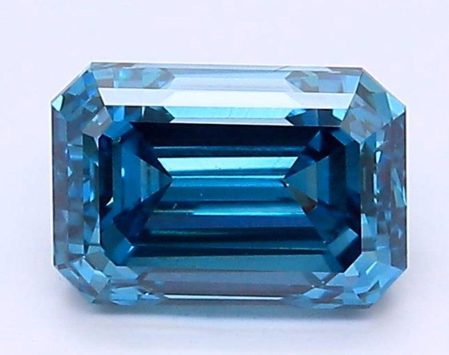 1.37Ct Deep Blue VS2 IGI Certified Emerald Lab Grown Diamond - New World Diamonds - Diamonds