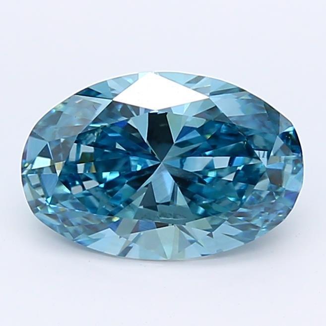 1.39Ct Vivid Blue SI1 IGI Certified Oval Lab Grown Diamond - New World Diamonds - Diamonds