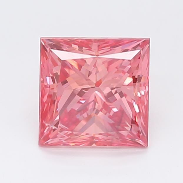 1.44Ct Vivid Pink SI1 IGI Certified Princess Lab Grown Diamond - New World Diamonds - Diamonds