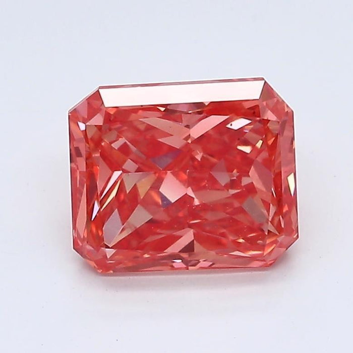 1.44Ct Vivid Pink VS2 IGI Certified Radiant Lab Grown Diamond - New World Diamonds - Diamonds