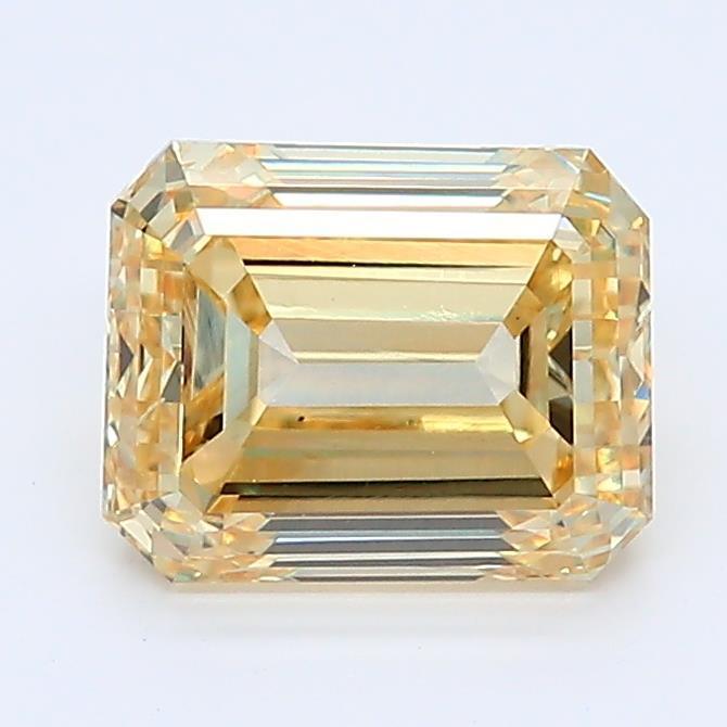 1.54Ct Intense Yellow VS2 IGI Certified Emerald Lab Grown Diamond - New World Diamonds - Diamonds