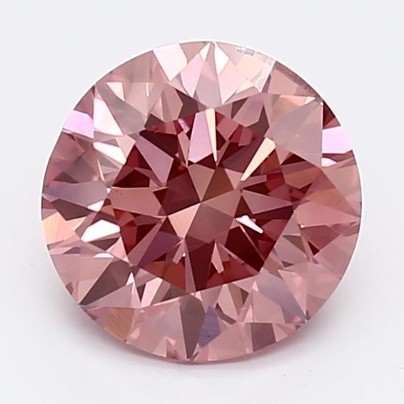 1.54Ct Vivid Pink SI1 IGI Certified Round Lab Grown Diamond - New World Diamonds - Diamonds