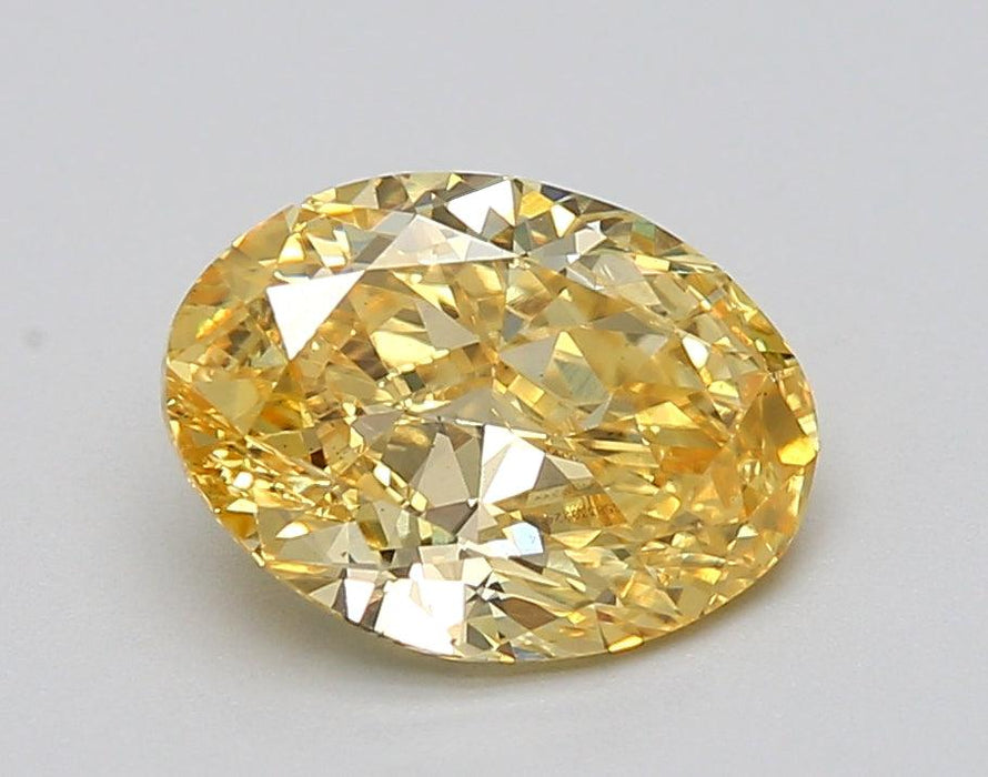1.54Ct Vivid Yellow VS2 IGI Certified Oval Lab Grown Diamond - New World Diamonds - Diamonds