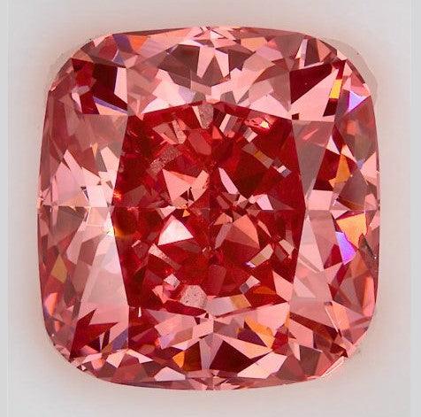1.77Ct Vivid Pink VS2 IGI Certified Cushion Lab Grown Diamond - New World Diamonds - Diamonds