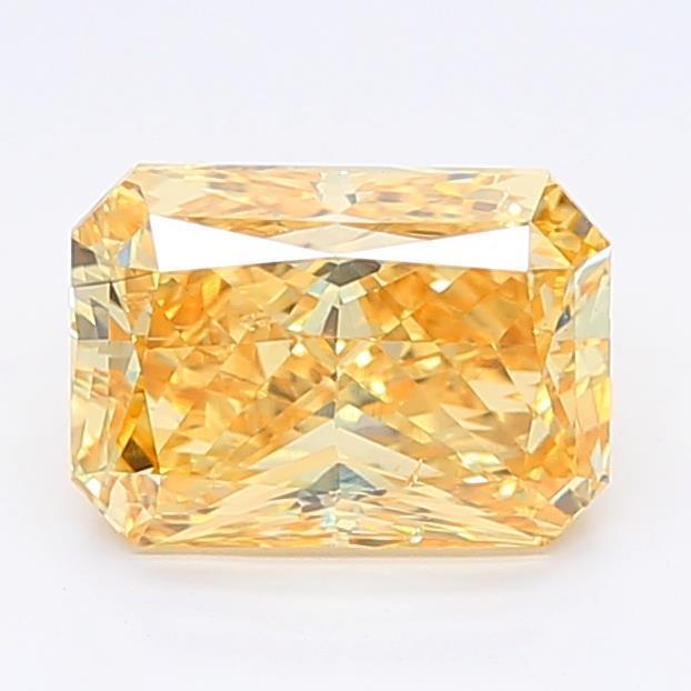 1.95Ct Vivid Orange SI1 IGI Certified Radiant Lab Grown Diamond - New World Diamonds - Diamonds