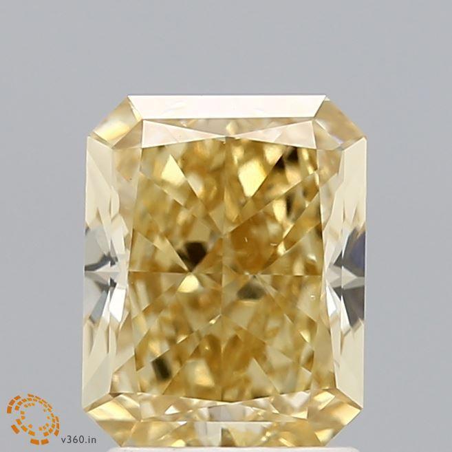 2.06Ct Deep Yellow VS1 IGI Certified Radiant Lab Grown Diamond - New World Diamonds - Diamonds