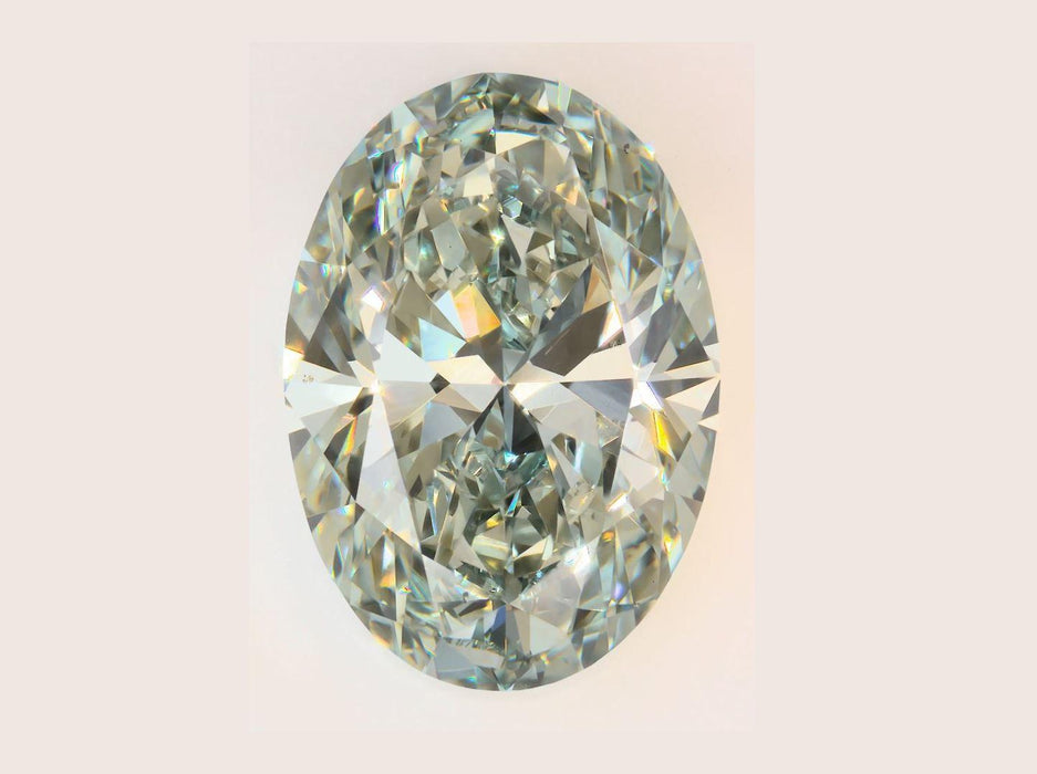 2.77Ct Dark Green VS1 IGI Certified Oval Lab Grown Diamond - New World Diamonds - Diamonds