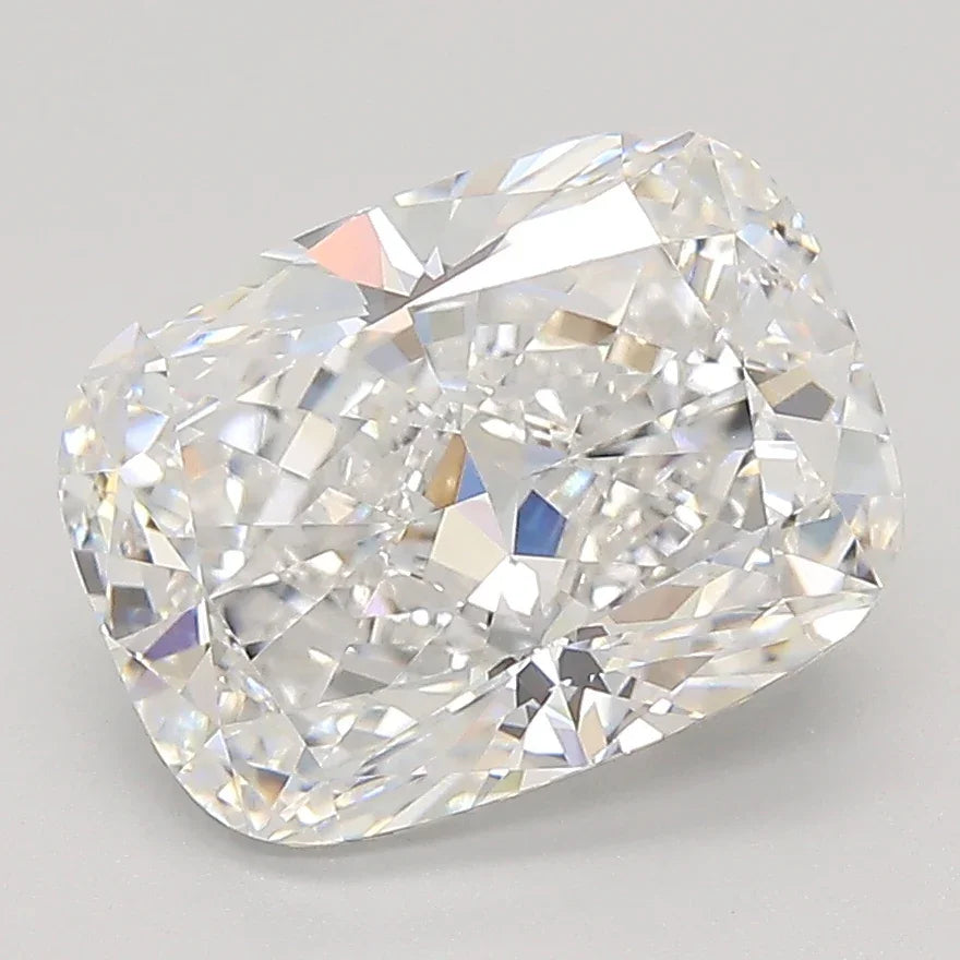 Loose 3.17 Carat I VVS2 GIA Certified Lab Grown Cushion Diamonds