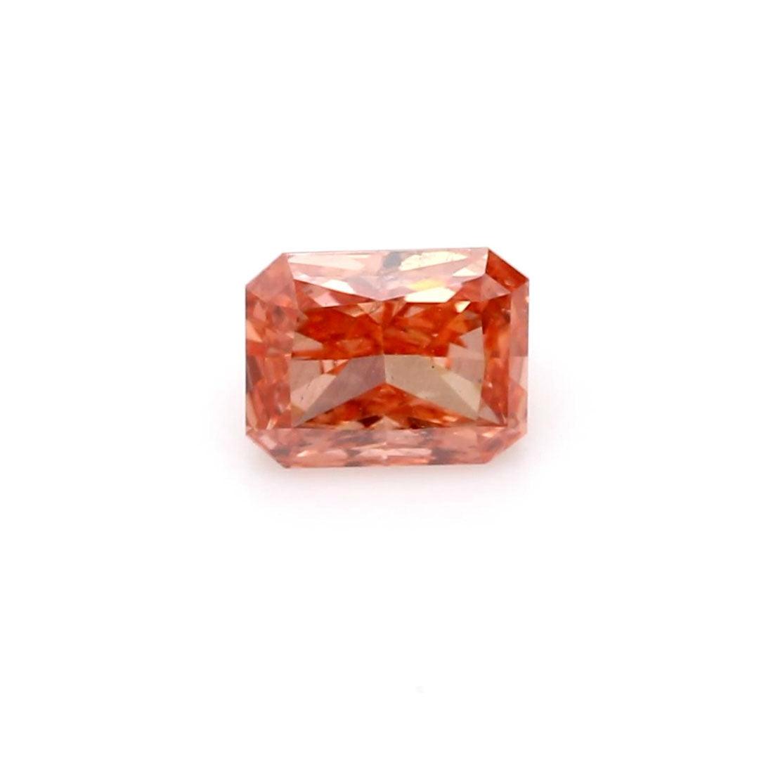 Loose 0.67 Carat Deep Pink SI2 IGI Certified Lab Grown Radiant Diamonds