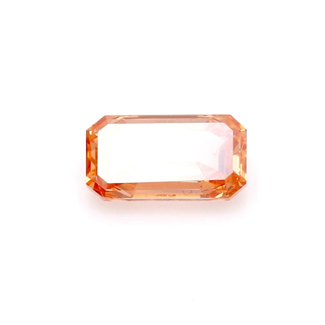 Loose 0.61 Carat Fancy Orange I1 IGI Certified Lab Grown Emerald Diamonds