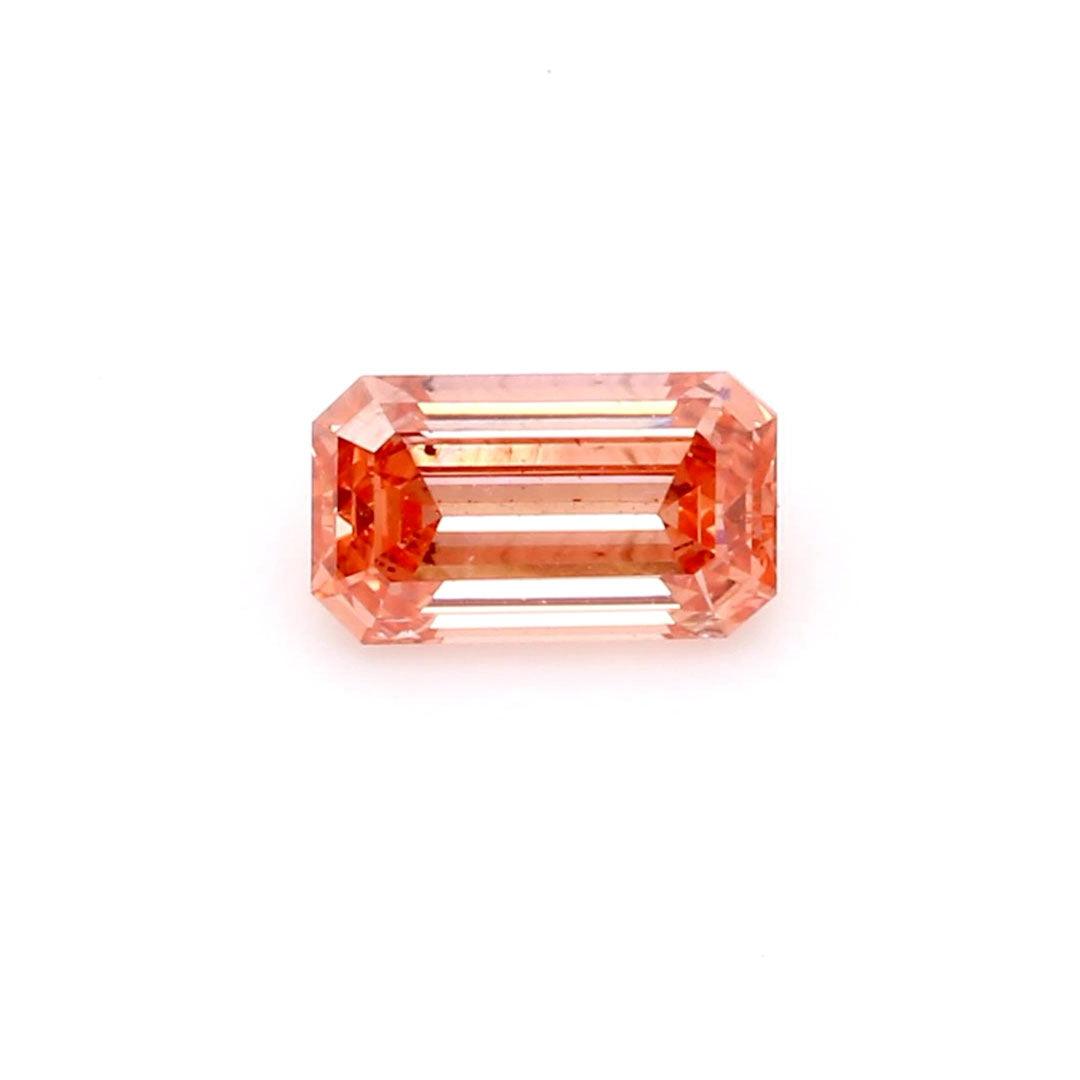 Loose 0.59 Carat Deep Pink SI1 IGI Certified Lab Grown Emerald Diamonds