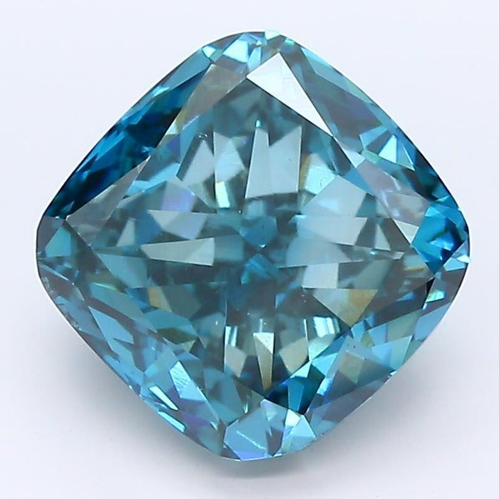 3.3Ct Deep Blue SI1 IGI Certified Cushion Lab Grown Diamond - New World Diamonds - Diamonds